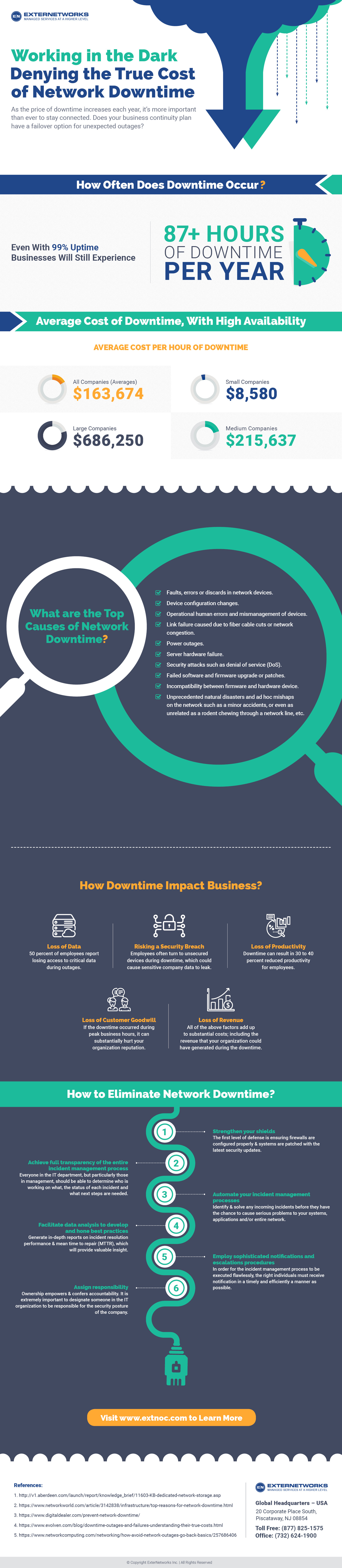 Network Downtime Infogrpahic